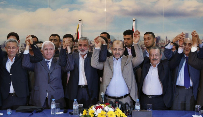 البيان الصادر عن لقاء وفد منظمة التحرير الفلسطينية، مع حركة حماس لإنهاء الانقسام وتنفيذ اتفاق المصالحة الوطنية 23/4/2014
